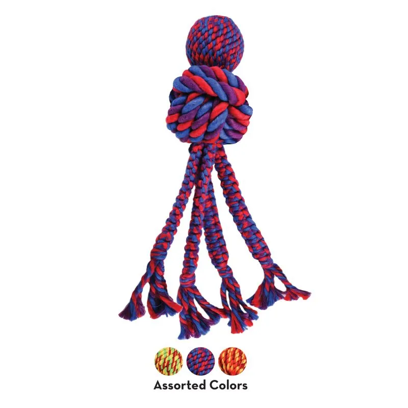 KONG Wubba Weaves XL 44 cm Mix - hundelegetøj